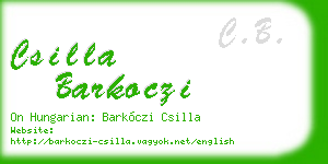 csilla barkoczi business card